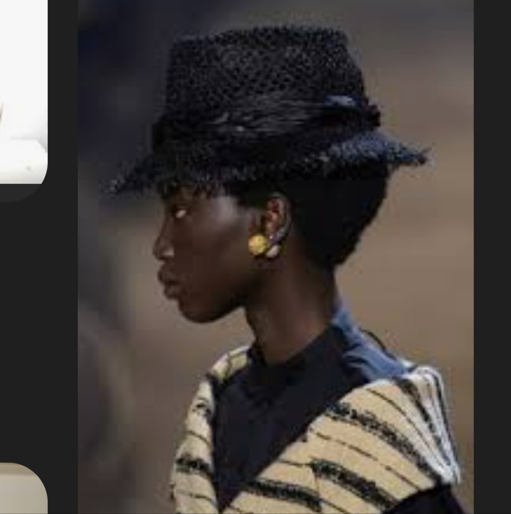 Dior Runway Hat Black 100% Paper Rare NWT Elegant Women's Hat Needs Steaming S/M - Picture 7 of 16